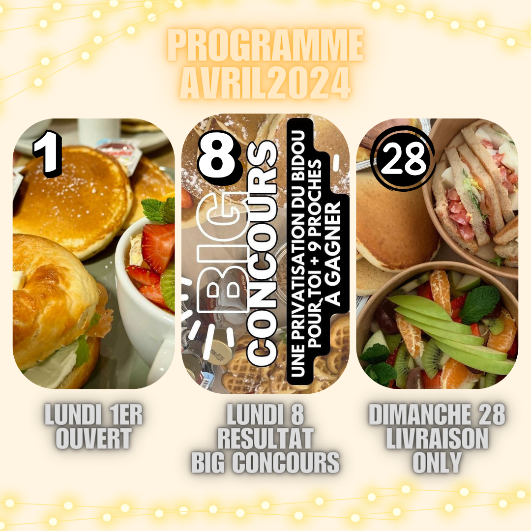 Programme avril 2024