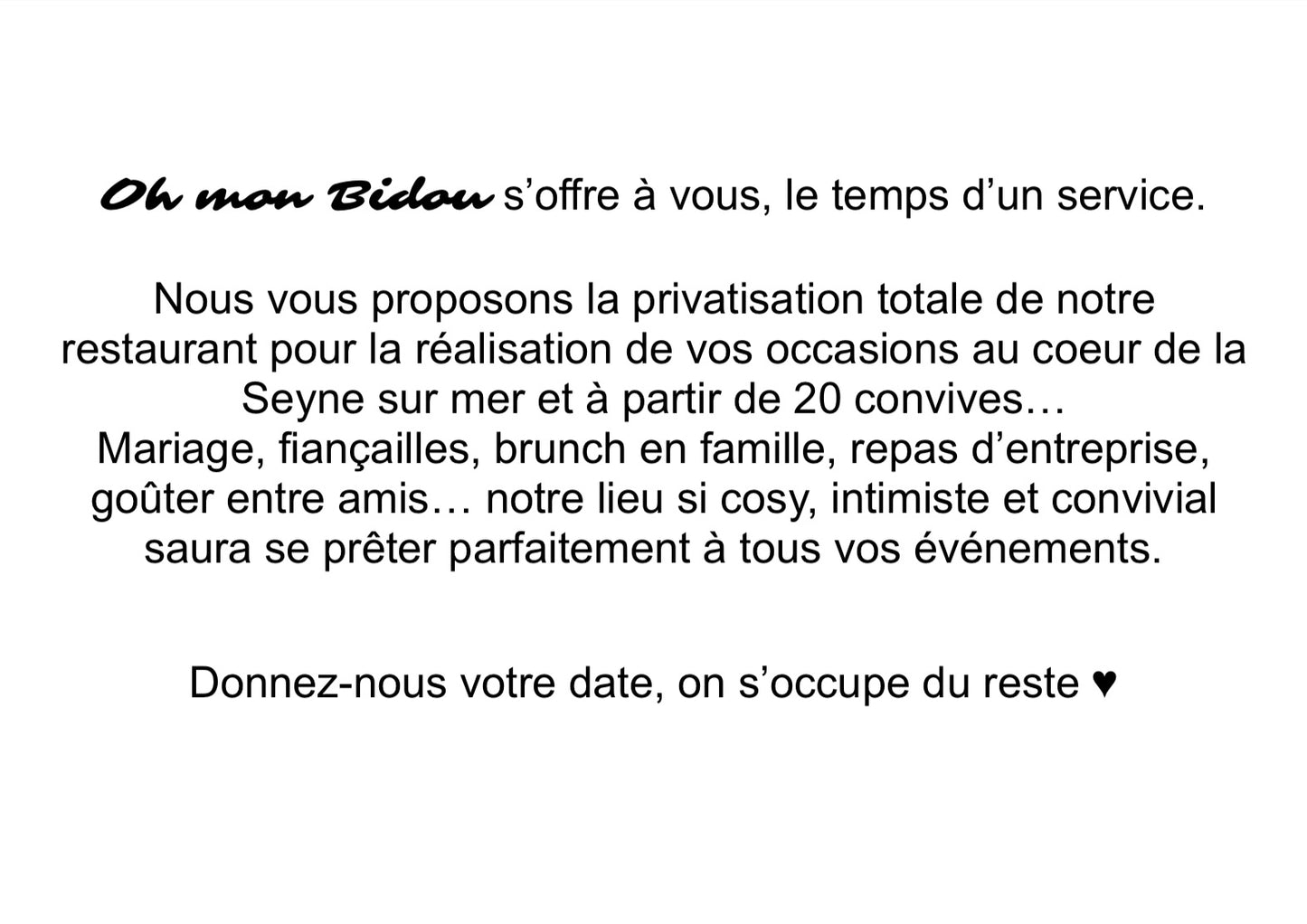 Privatisation du Bidou