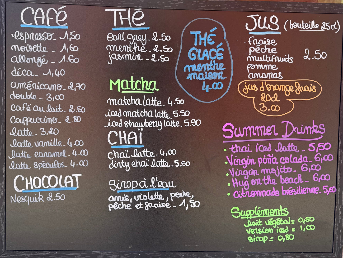 Réservation pour le brunch à la carte LUNDI - MARDI - JEUDI - VENDREDI & SAMEDI